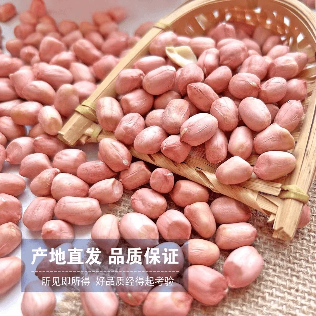 新鲜大颗粒装河南南阳粉皮花生米五斤三斤白沙花生米大袋香脆榨油