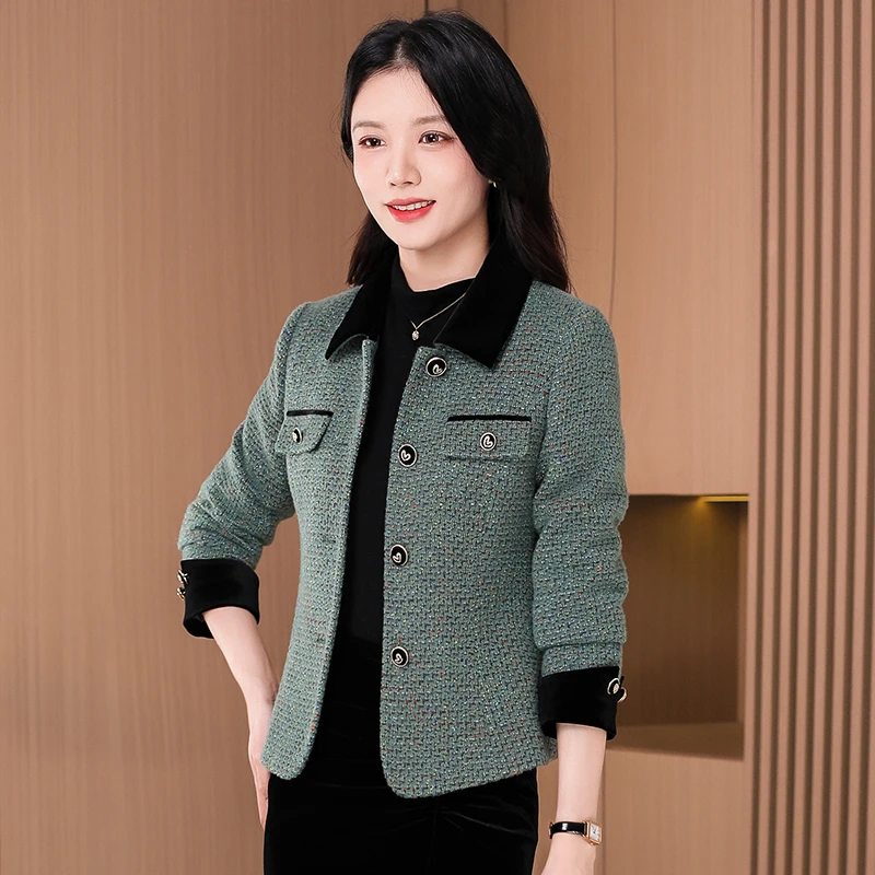 小香风西装外套女春秋冬2025新款时尚洋气爆款高端品牌妈妈短上衣
