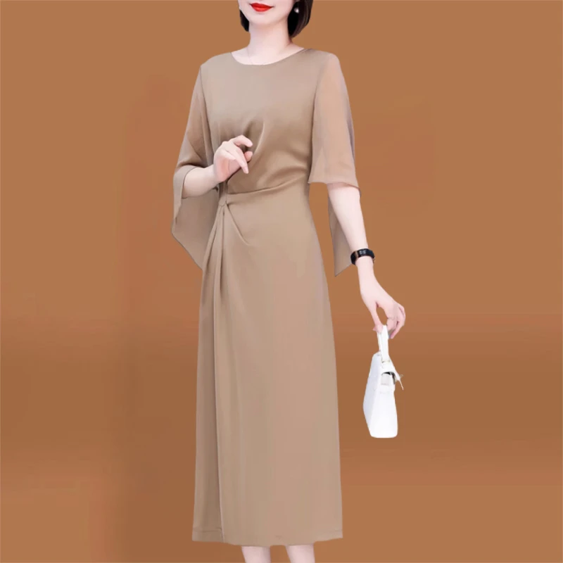 正式场合连衣裙女夏季高端奢华洋气高级感端庄大气名媛气质贵夫人