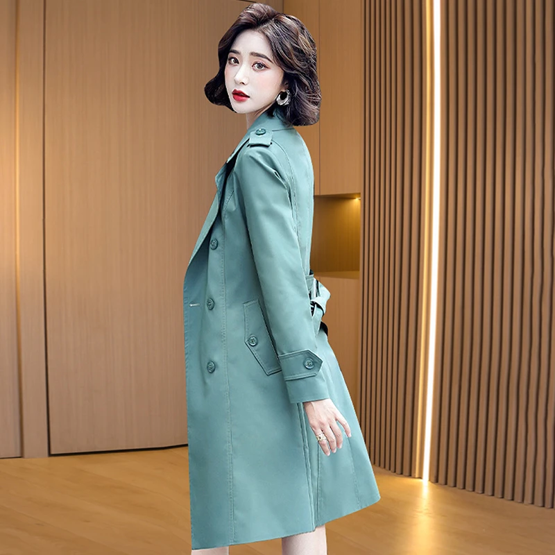 洋气风衣外套2025新款春秋欧货女神范中长款高端高档品牌大衣时尚