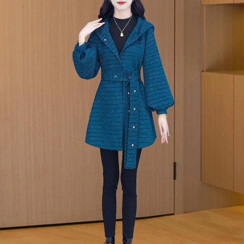 收腰显瘦风衣外套女款早春2025新款爆款高端中长款杭州意法小个子