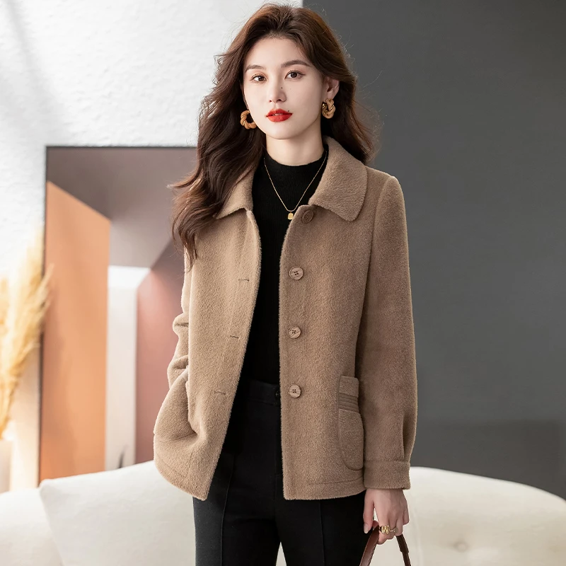 小香风外套女春秋2025新款爆款小个子贵夫人高端品牌妈妈短款毛呢