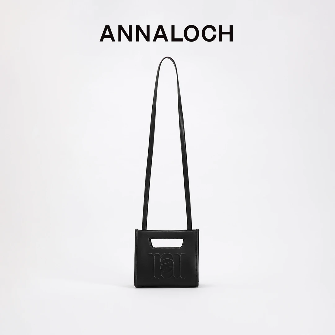 ANNALOCH再生系列再生真皮小号简约托特包手提斜挎小方包百搭通勤