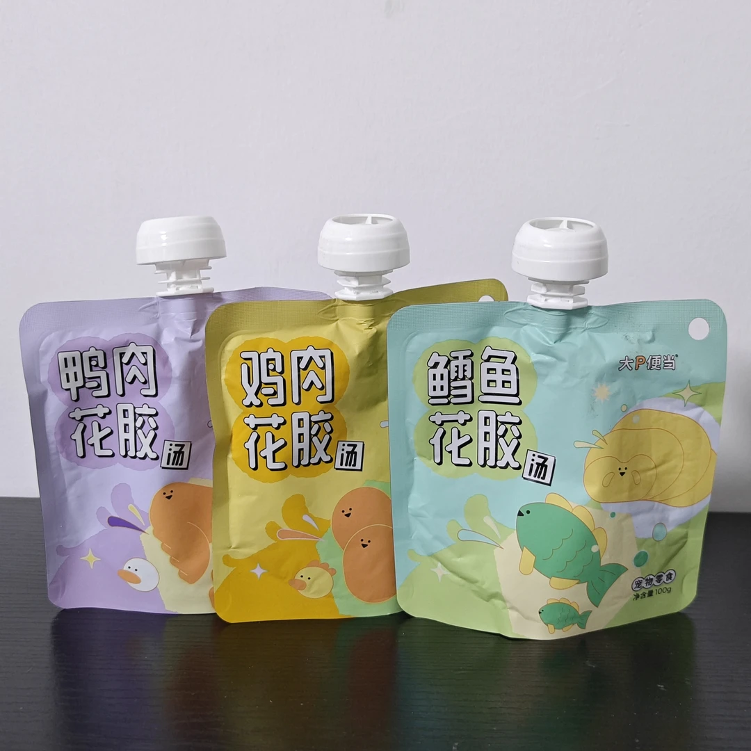 大P便当花胶汤猫用补水汤包3月龄以上犬猫通用鳕鱼鸡肉鸭肉口味