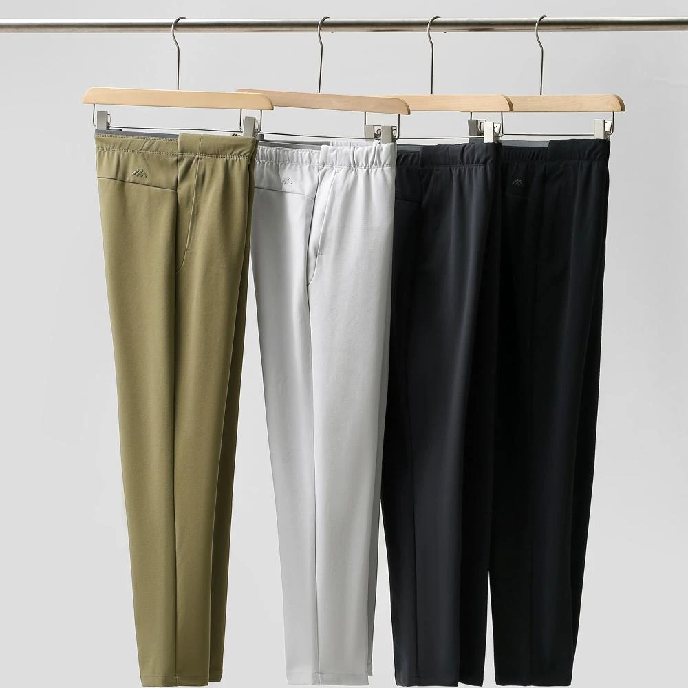 重磅牛货！秋季新品男士薄款透气高端立裁休闲裤套装5519