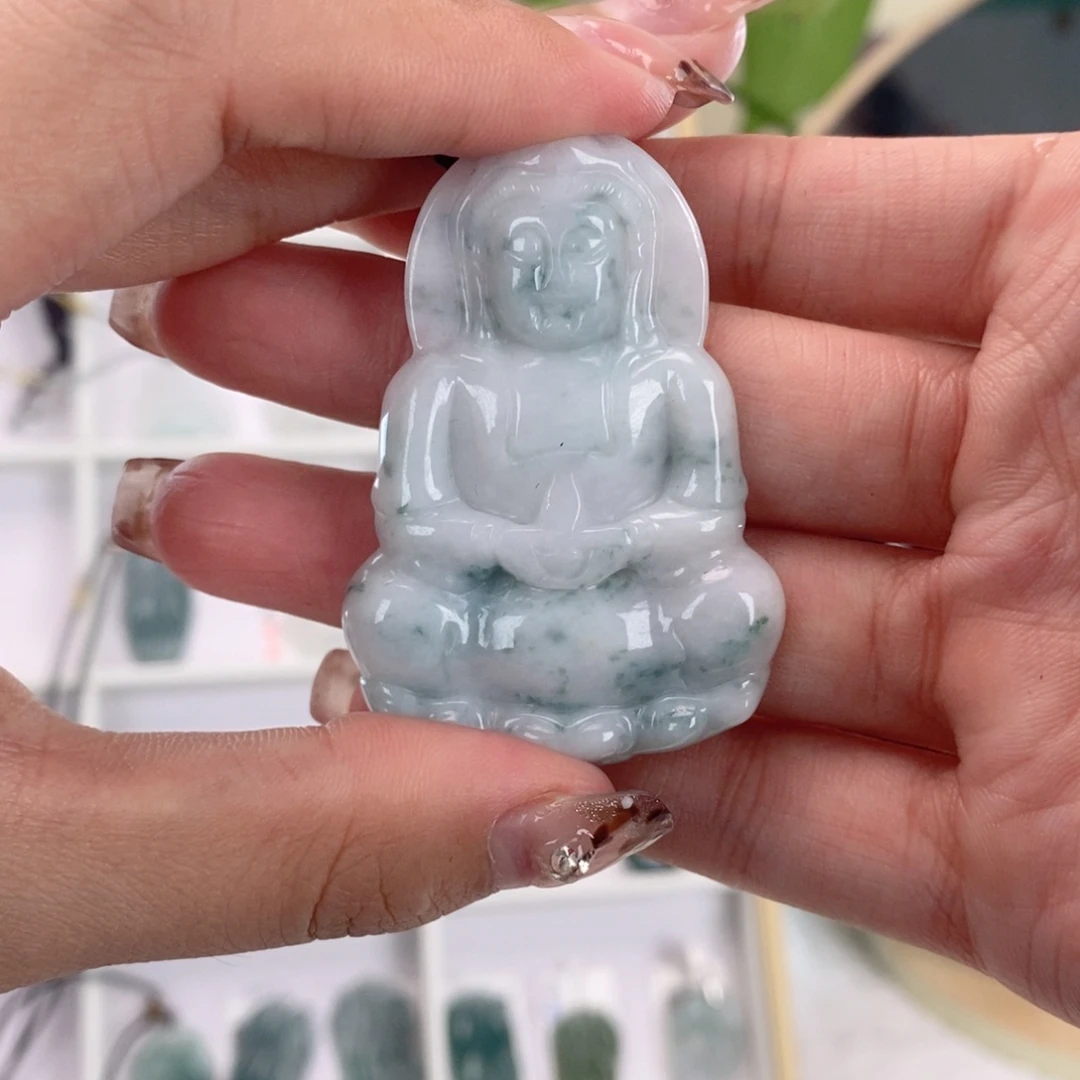 【闪购商品】翡翠颈饰未镶嵌观音