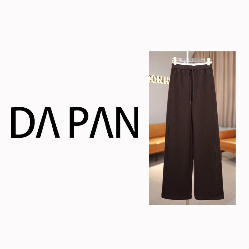 【DA PAN专属】秋冬新款醋酸绵羊毛松紧抽绳休闲裤94331961
