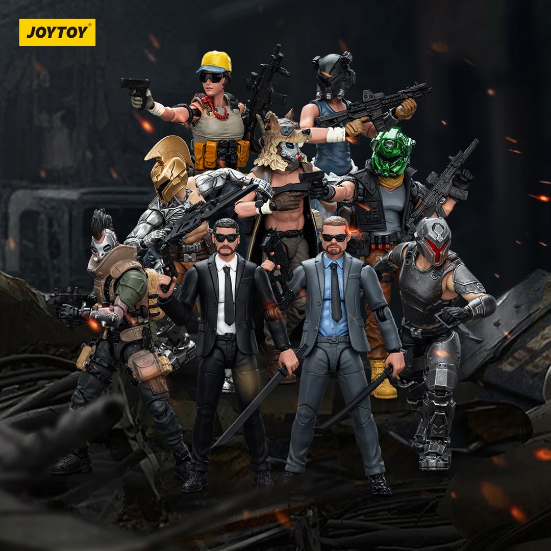 JOYTOY/暗源硬核酷玩系列 年度军兵产品套装1:18可动兵人模玩手办