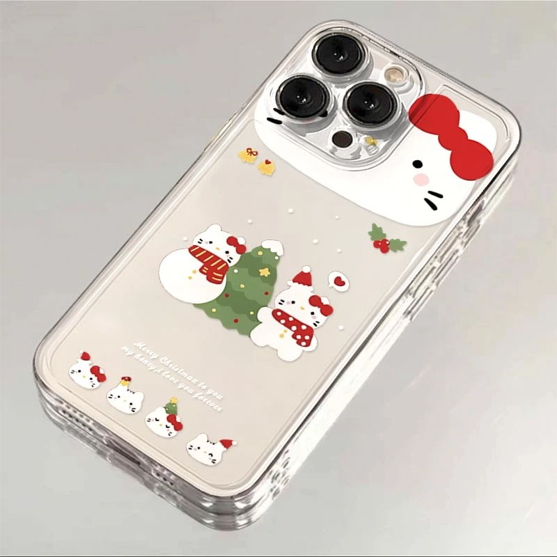 雪人凯蒂猫适用iphone15/13苹果14手机壳11/13全包70防摔xr/xsmax