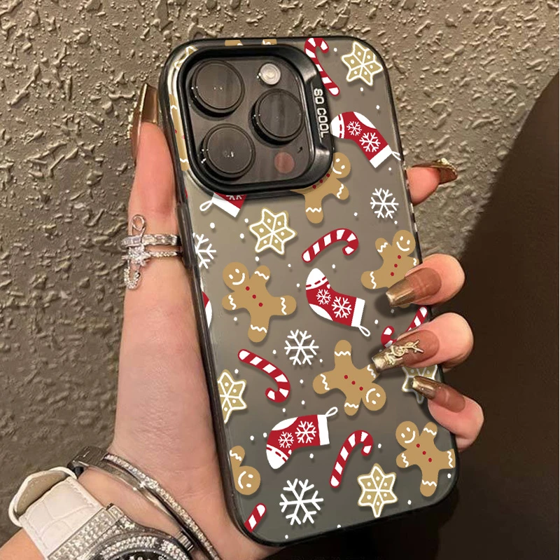 圣诞元素iPhone15手机壳苹果13promax透明保护壳14/12/11防摔XS软