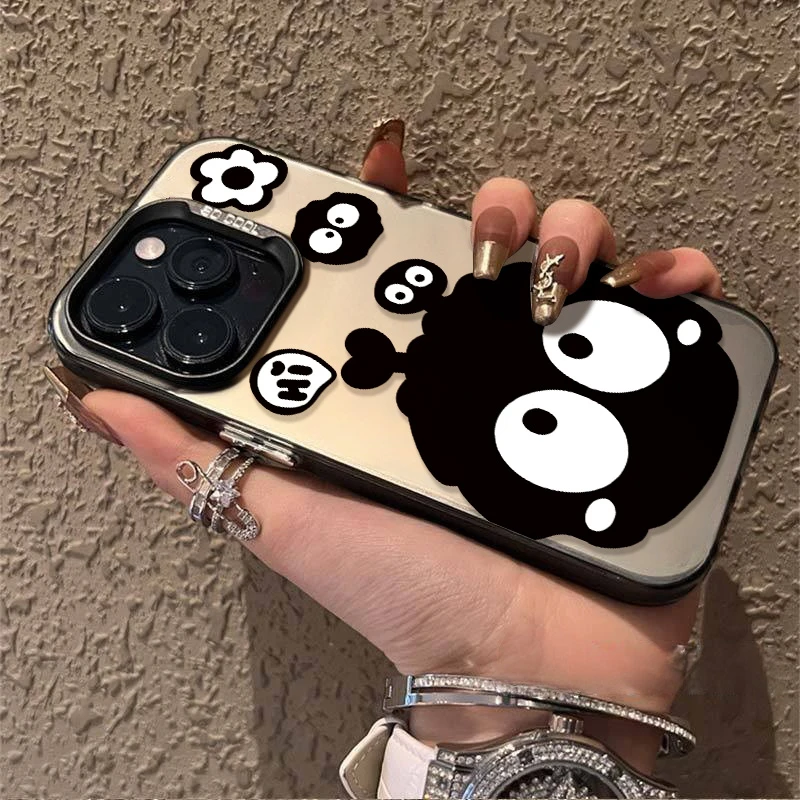 HI黑煤球苹果13手机壳iPhone14promax电镀按键11高级12潮牌防摔XS