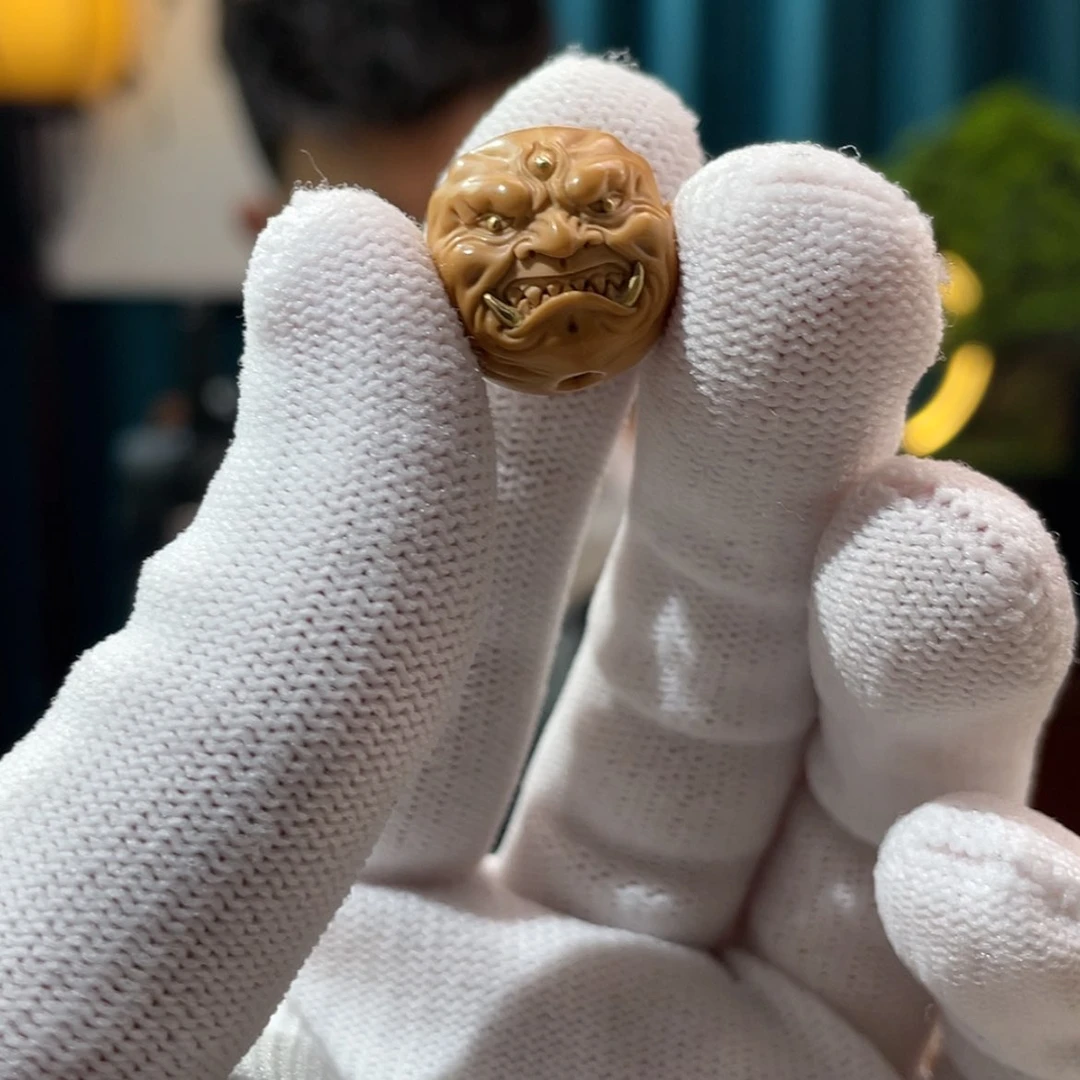 【闪购商品】猴头核桃手串金天眼 獠牙恶僧 17-18左右