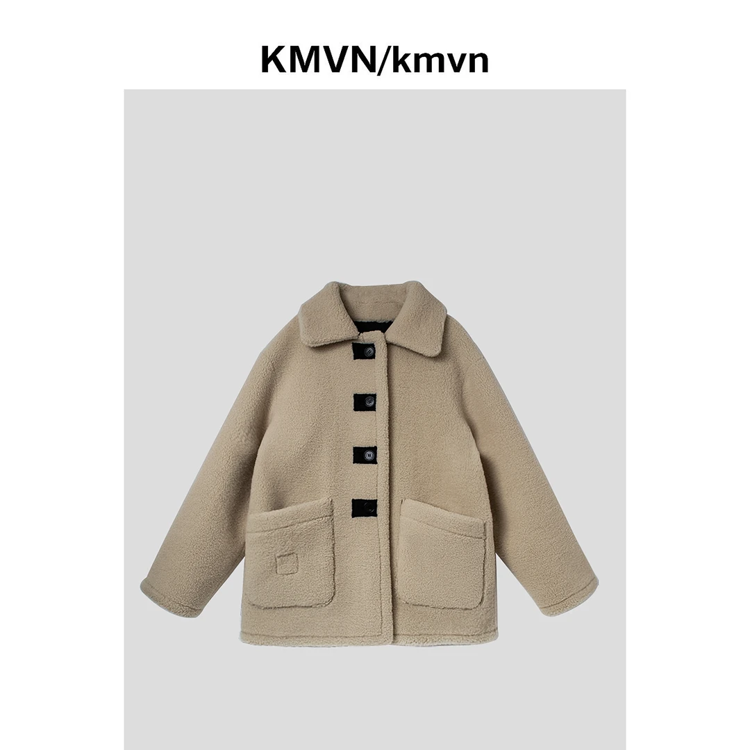 kmvn/kmvn【南澈】2024秋冬季新款潮流时尚原创设计休闲双面穿皮衣