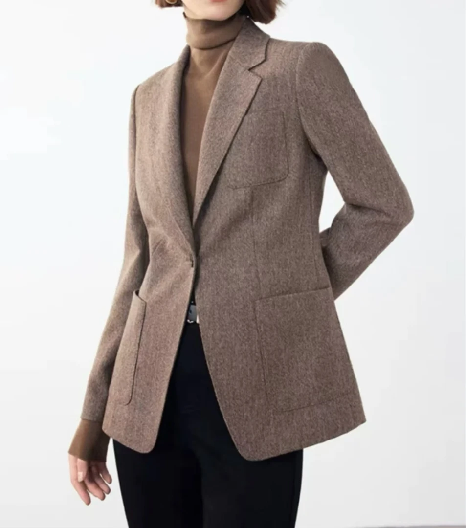 【51】果【孤品】时尚气质百搭西装设计师轻奢（无需备注）休闲拼接