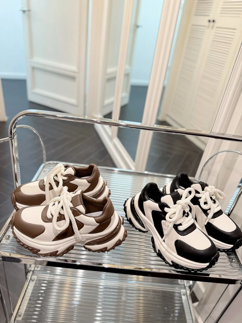 【聚新汇】11358-12经典百搭高级气垫松糕老爹鞋春季