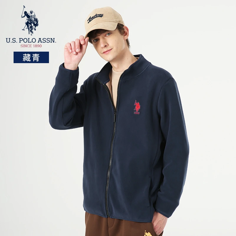 U.S. POLO ASSN.秋冬新款时尚百搭抓绒衣US23JK313