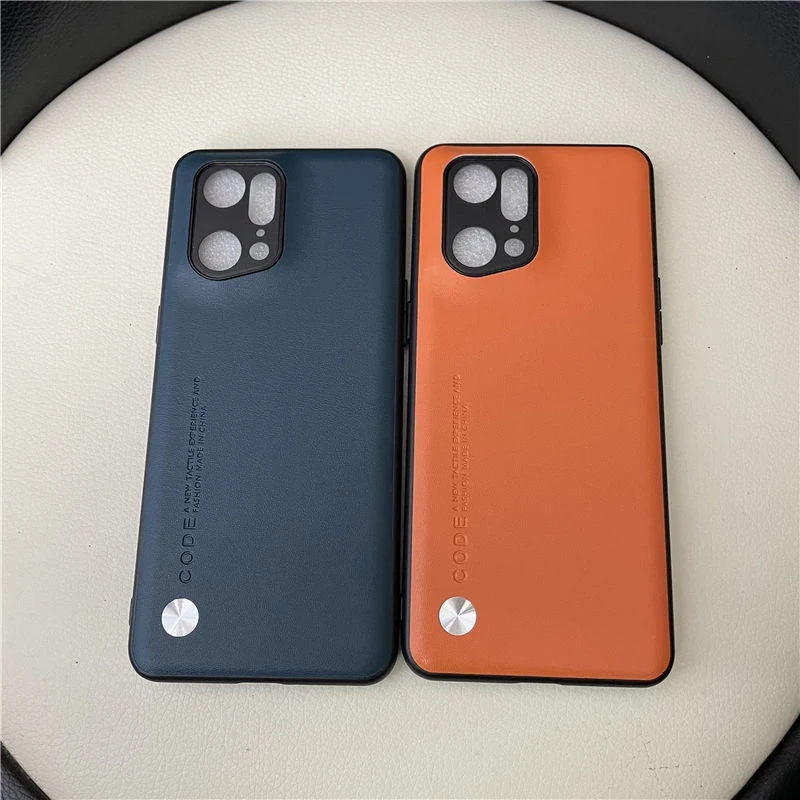 适用OPPO findX5Pro素皮手机壳全包硬壳软边X5天玑版保护套防摔男