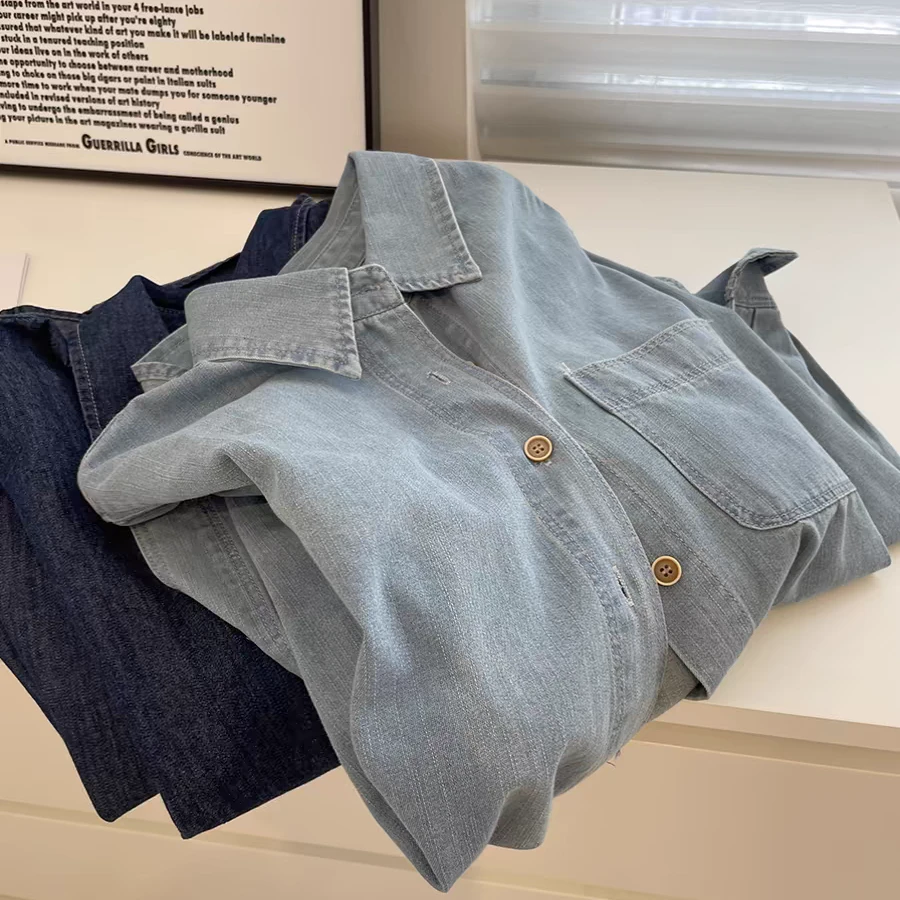 直播专属 牛仔衬衣工厂清货  默认接受小刺绣无运费险5 介意勿拍2