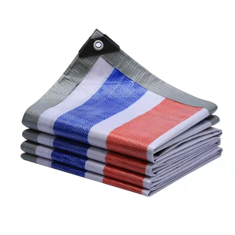 彩条布防水布篷布防水防晒加厚遮雨油布雨棚防风防雨布耐腐蚀帆布