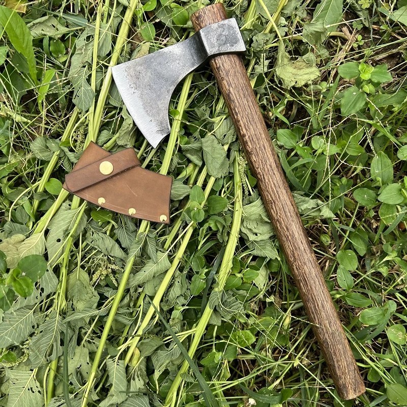 新款户外倒装斧营地战斧劈柴砍树专用斧头家用剁骨斧全钢锻打斧头