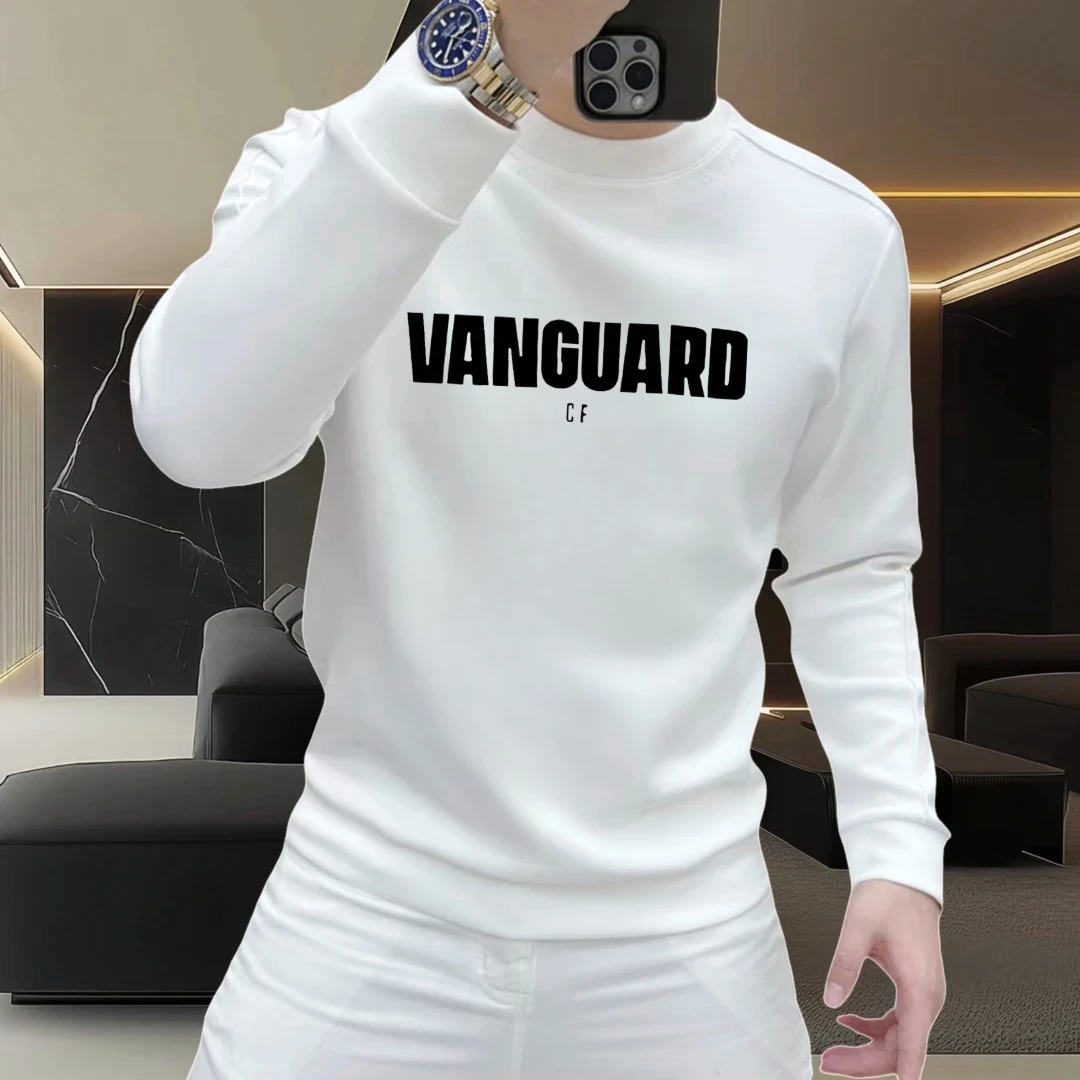 个性潮牌休闲圆领卫衣男款秋冬新款清欢印花百搭潮流爆款时尚加绒