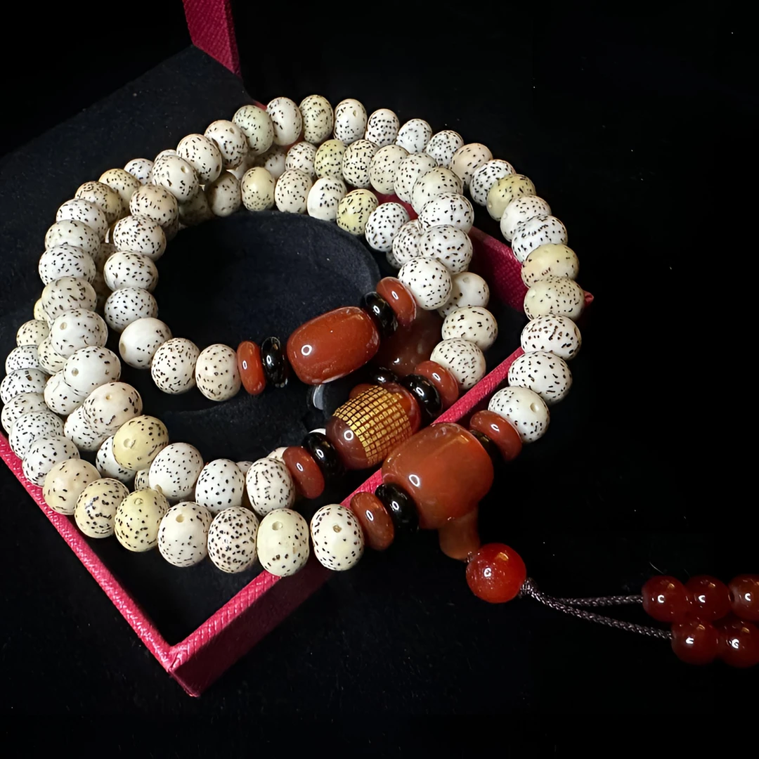 非金属树脂项链 星月菩提文玩佛珠手串高密度菩提子男女情侣项链