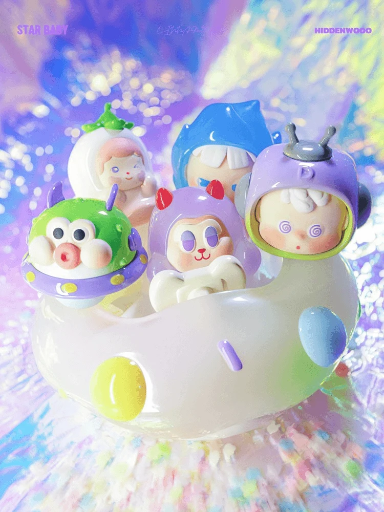 【拆盒】hidden wood黑灯屋星际宝贝盲盒潮玩mini公仔萌粒盲袋