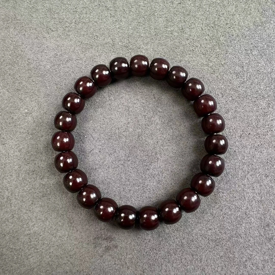 朱供菩染色菩提根文玩手串