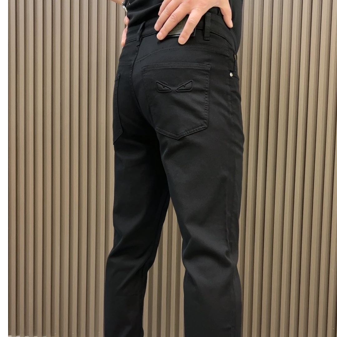 休闲裤男士修身小直筒