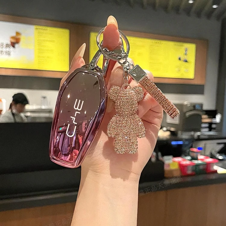 比亚迪海鸥钥匙套海豚汉ev宋plusdmi秦驱逐舰05宋L海豹汽车包壳扣