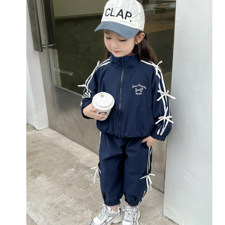 女童洋气套装2024新款儿童秋装韩系绣花休闲时髦小女孩春秋两件套