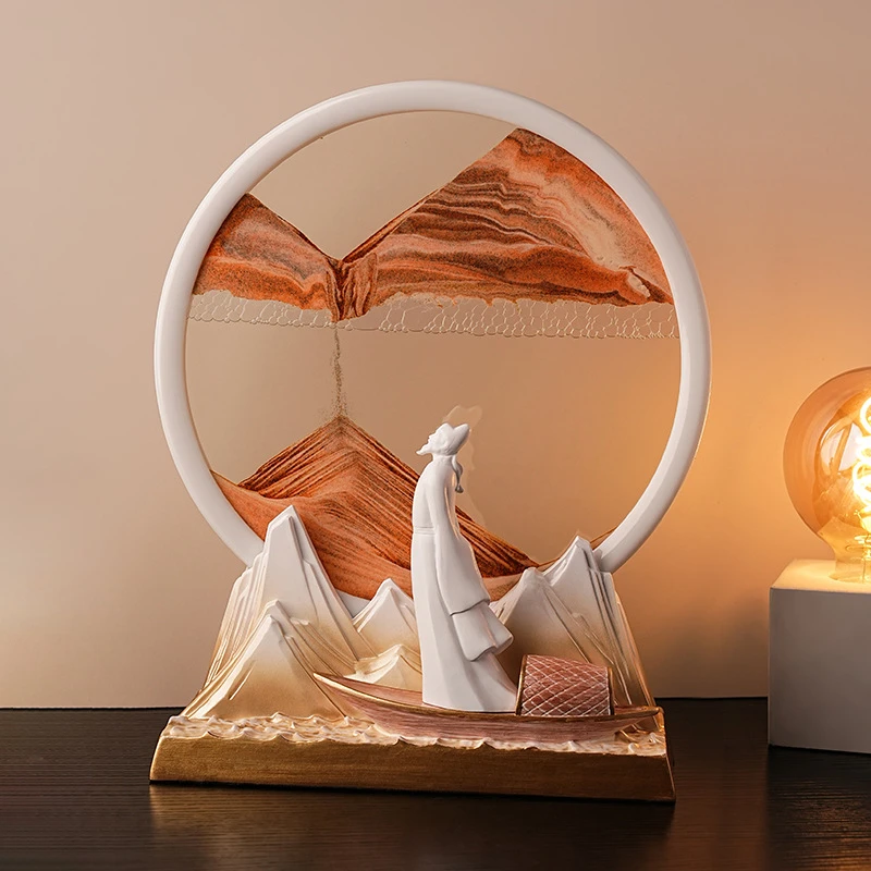 创意流沙画摆件家居玄关客厅电视柜工艺品酒柜办公室装饰品高档