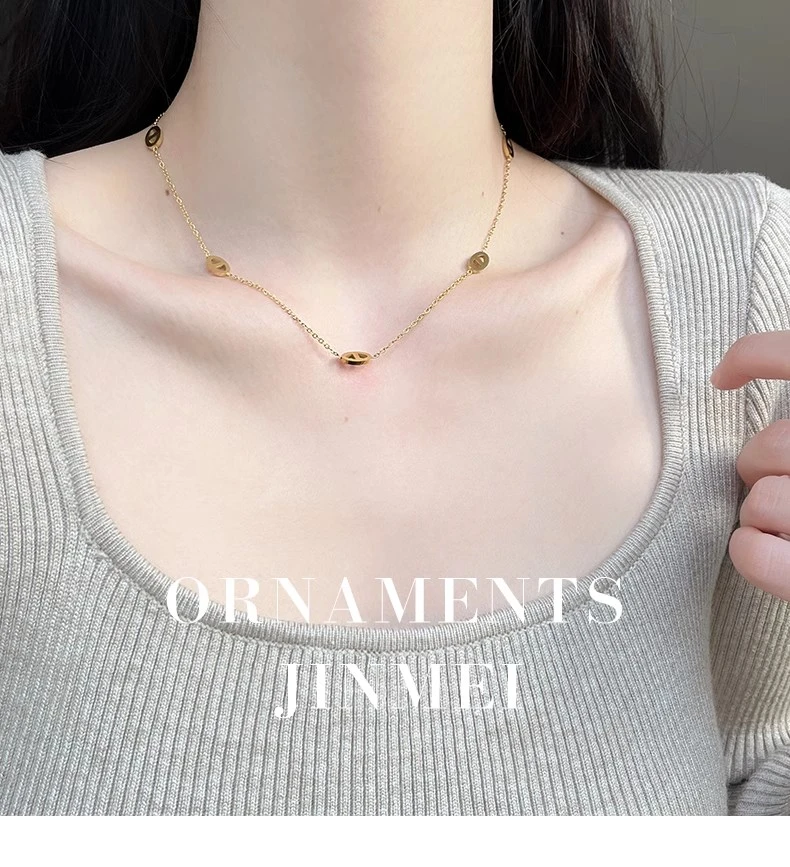 钛钢项链 猪鼻子项链女轻奢小众设计锁骨链百搭配饰高级感颈链