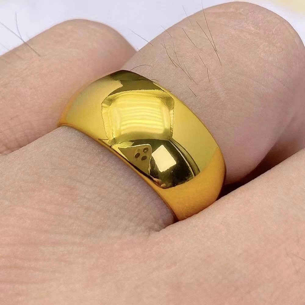 合金戒指 时尚简约可调节光面戒指情侣亮面窄版经典古法磨砂素款