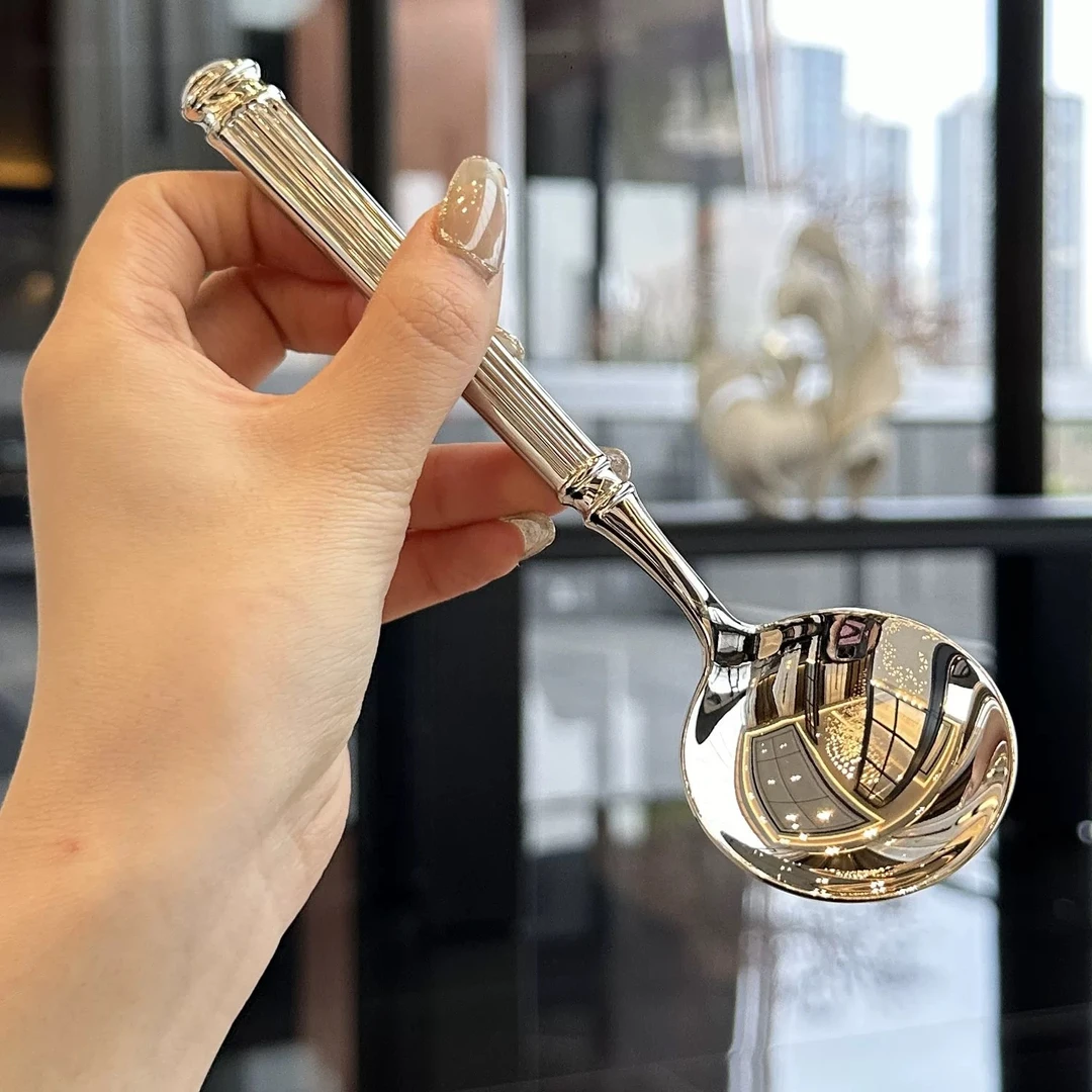 【清货！抢】轻奢欧式高档餐具不锈钢家用汤匙吃饭勺喝汤勺干饭勺