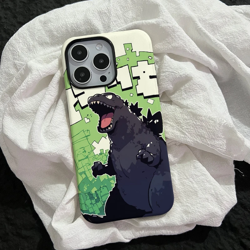 哥斯拉苹果15promax手机壳iphone16华为12小米14适用防摔13创意男