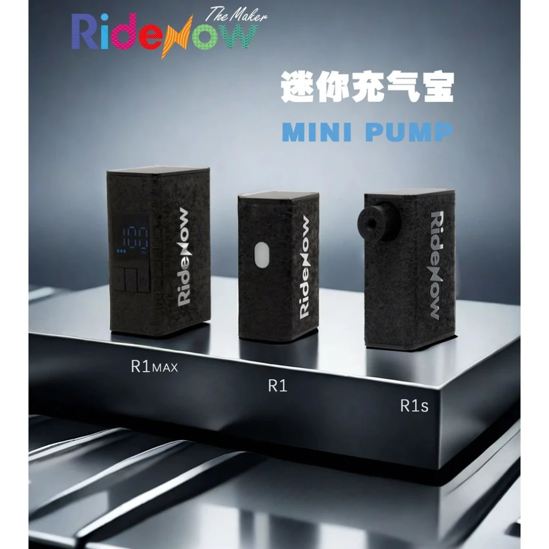 Ridenow自行车摩电动打气筒便携充气泵美法嘴通用骑行迷你充气宝