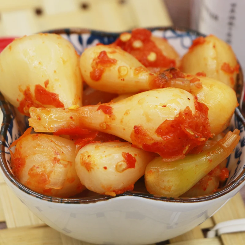 恩施特产酸叫头酸辣脆爽老坛酸藠头土家特色家乡下饭菜面食搭档