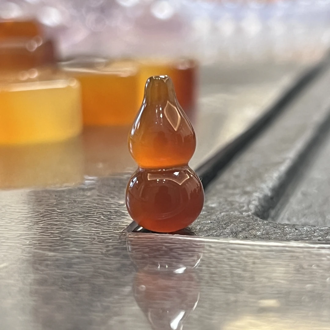 【福色】天然红玛瑙葫芦/无孔/DIY/多样性发货