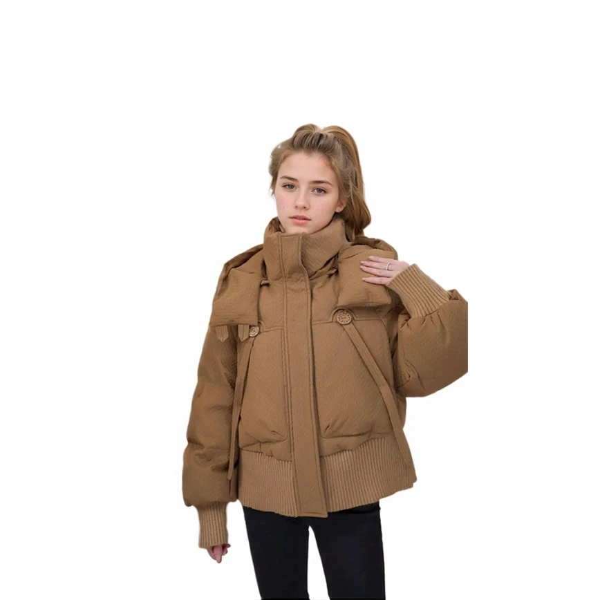 2024冬季短款韩版百搭休闲保暖防寒加厚羽绒服