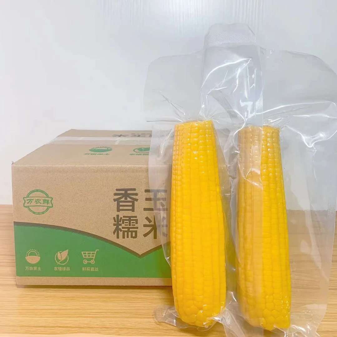 【夜航专属】万农鲜玉米220g*8支黄箱黄糯玉米东北新鲜粗粮黏玉米