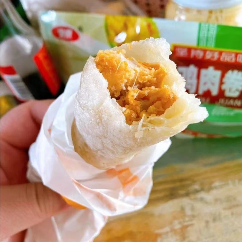 早餐美味老北京鸡肉卷加热既食
