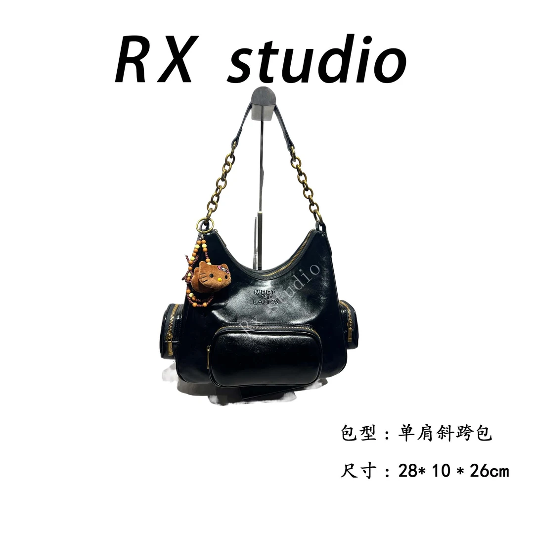 【南沙瑞熙】SD-5139-黑色RAIN.CUN轻奢小众时尚女士包