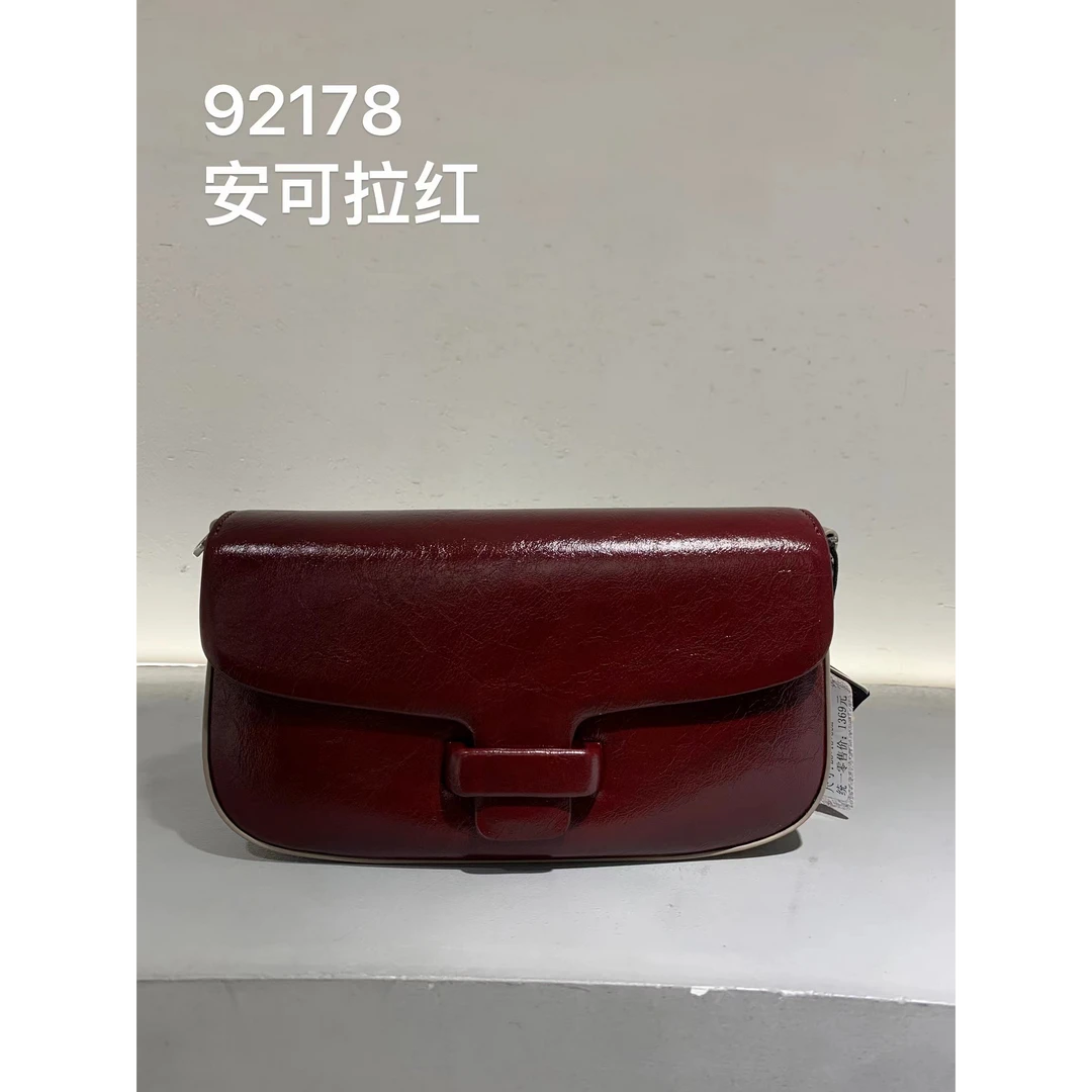 【南沙瑞熙】SK-92178-安可拉红RAIN.CUN轻奢小众时尚女士包
