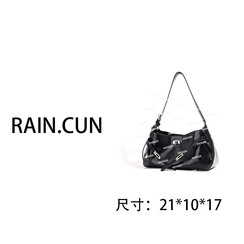 【南沙瑞熙】ZG-9790C-黑色RAIN.CUN轻奢小众时尚女士包