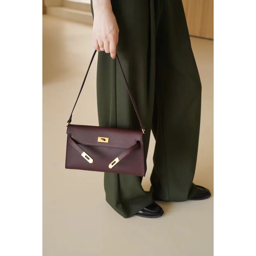 【南沙瑞熙】SLBL-677-马鞍红RAIN.CUN轻奢小众时尚女士包