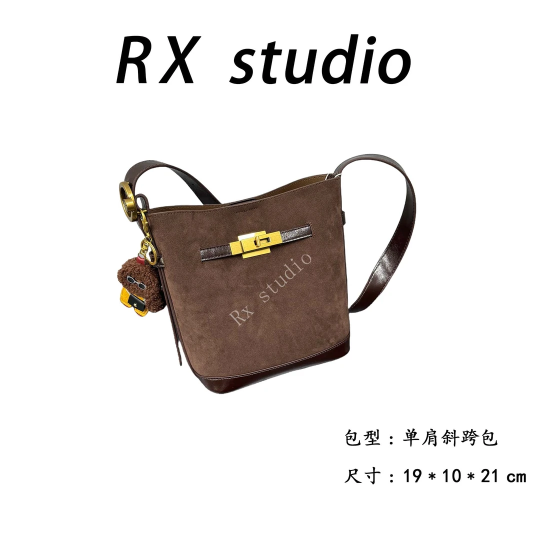 【南沙瑞熙】QYX-9695-美拉德棕RAIN.CUN轻奢小众时尚女士包