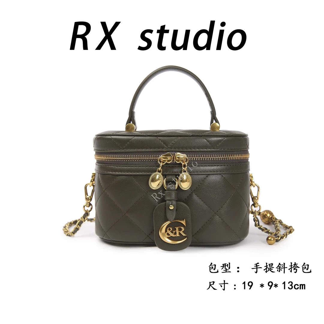 【南沙瑞熙】SKL-5382-青苔绿RAIN.CUN轻奢小众时尚女士包