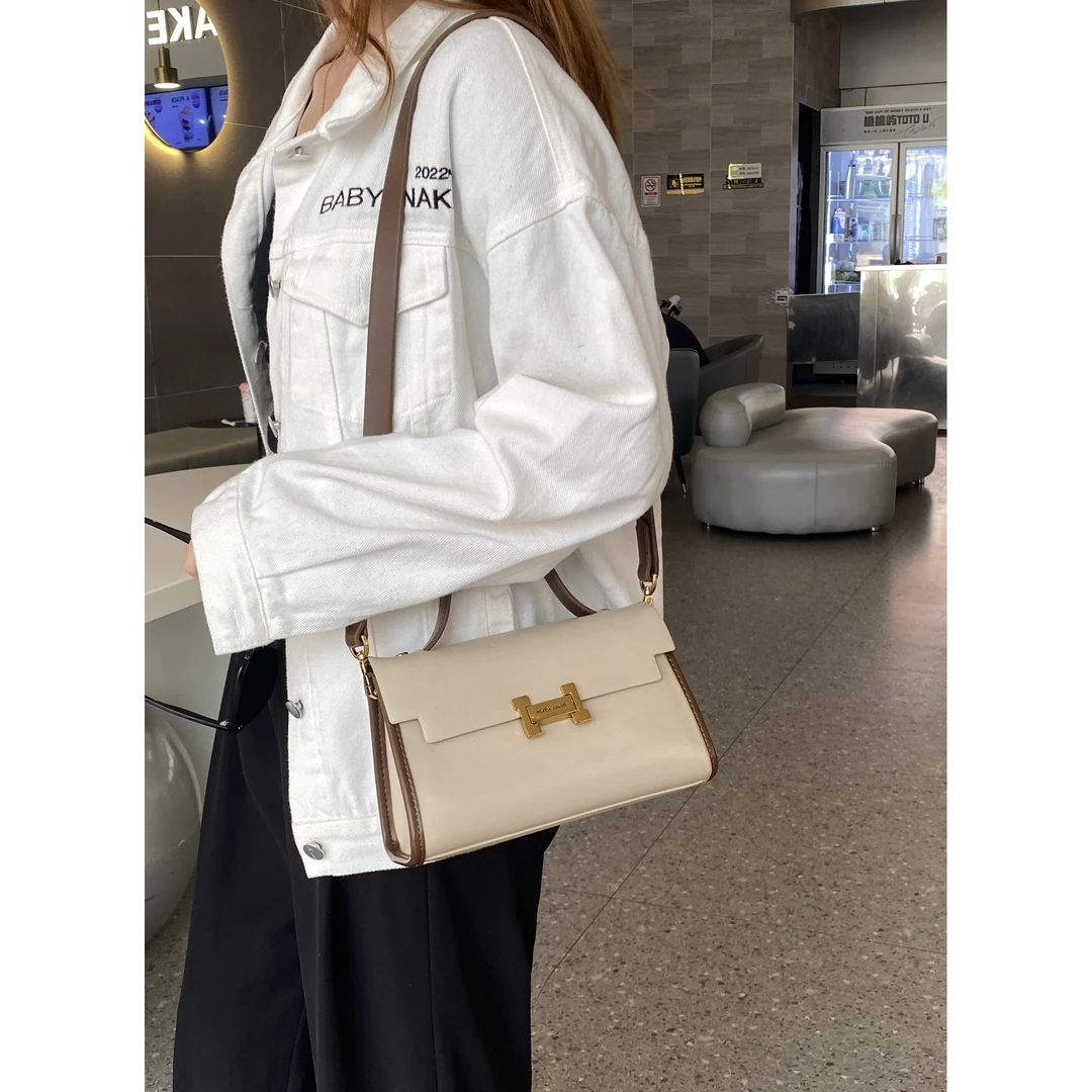 【南沙瑞熙】SKL-A0262-杏/棕色RAIN.CUN轻奢小众时尚女士包