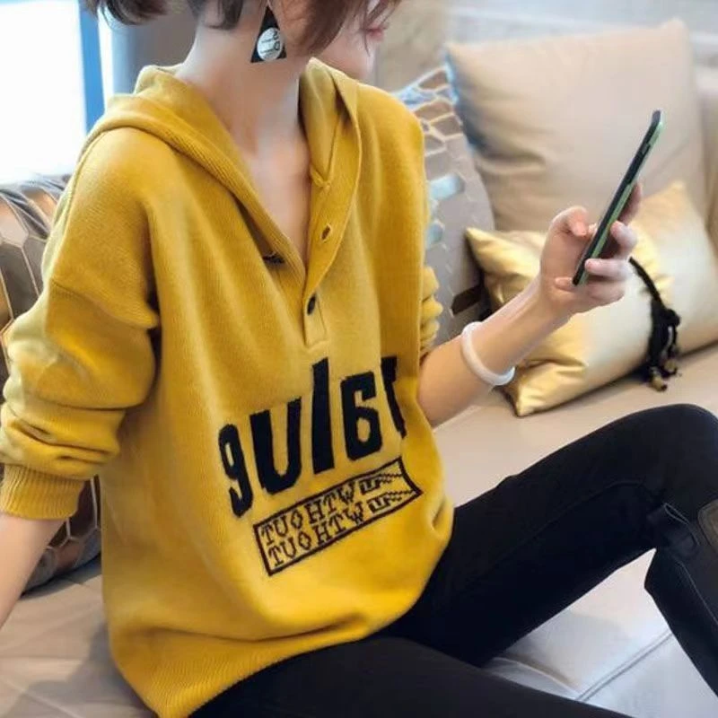 套头百搭宽松时尚条纹秋冬套头春秋洋气韩版秋冬针织衫毛衣针织衫